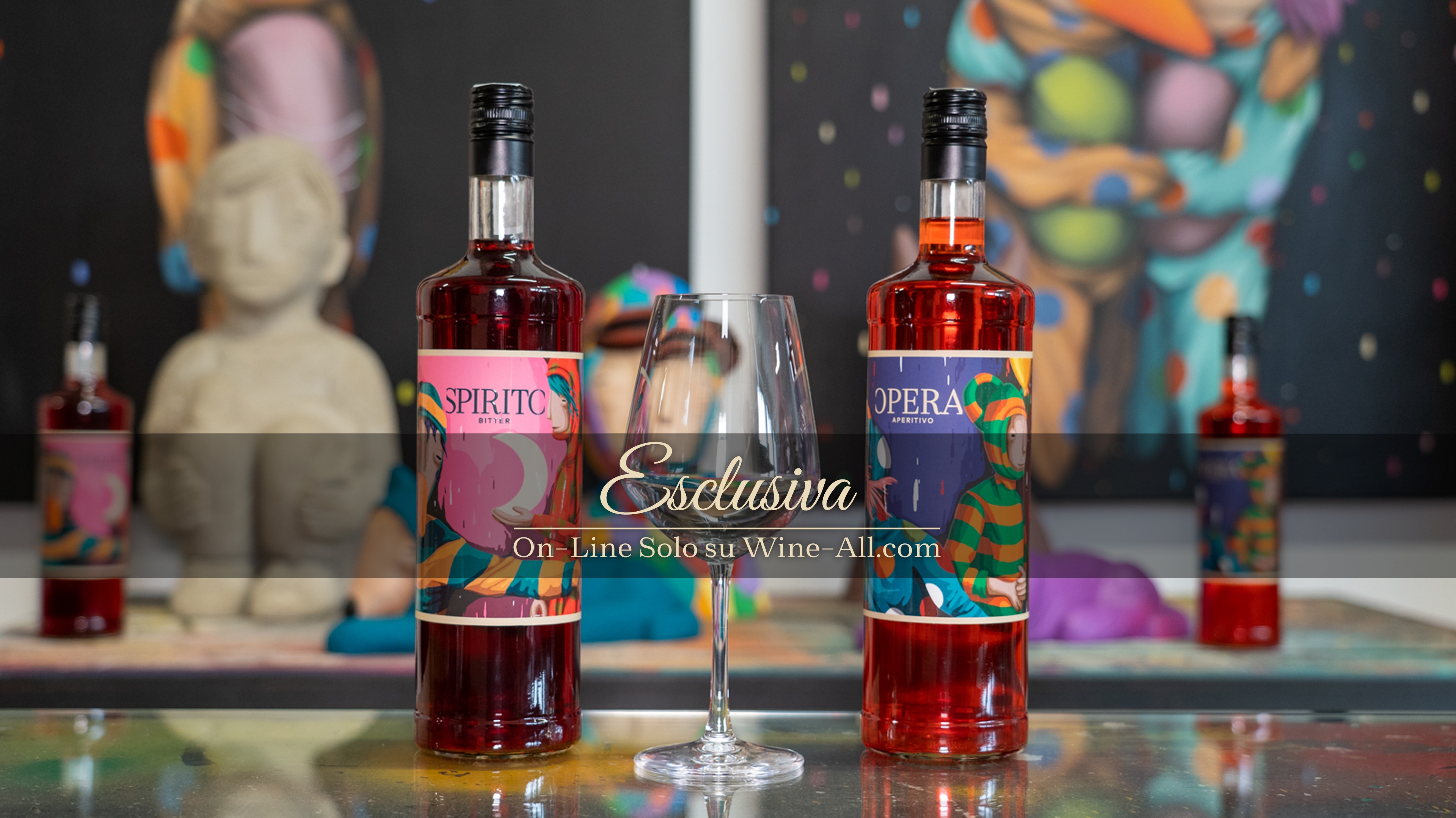 OPERA APERITIF AND BITTER SPIRIT WITH LABELING BY TONY GALLO